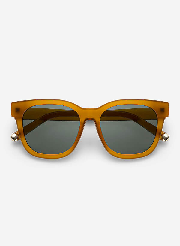 Kính mát dáng wayfarer Gina - WAY 0074 - Màu cam đậm - VASCARA