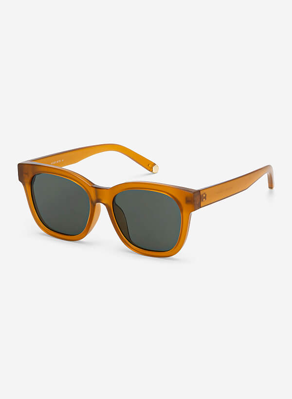 Kính mát dáng wayfarer Gina - WAY 0074 - Màu cam đậm - VASCARA