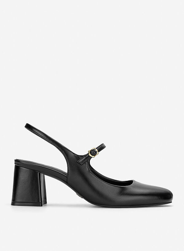 Giày slingback mũi tròn mary janes