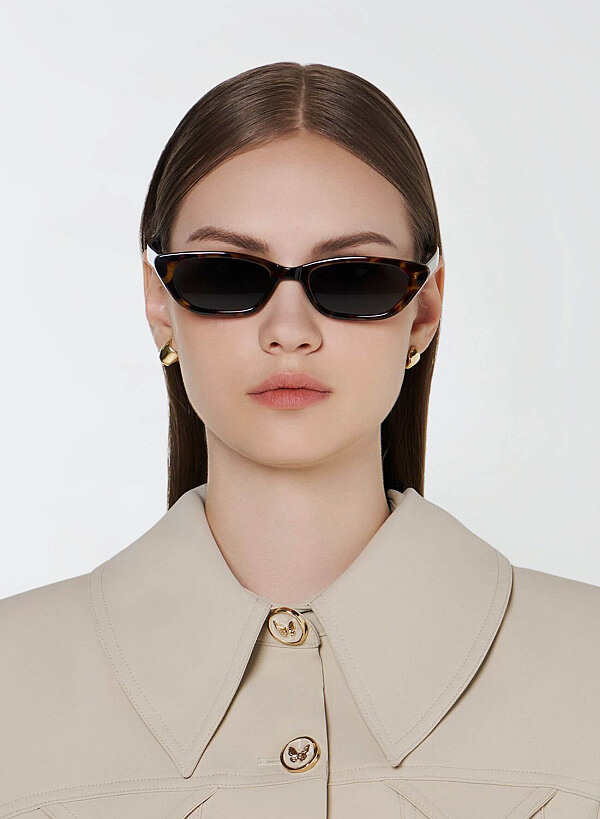 Kính mát dáng wayfarer Caroline - WAY 0067 - Màu đồi mồi - VASCARA