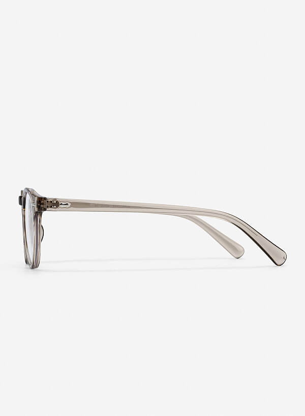 Gọng kính dáng tròn Collin - ROU 0062 - Màu be - VASCARA