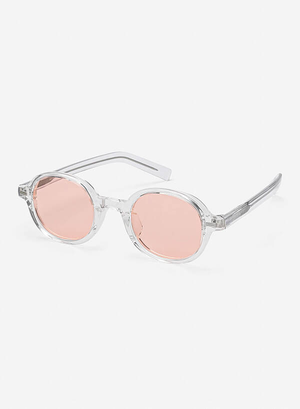 Kính mát dáng tròn Clear - ROU 0058 - Màu hồng - VASCARA