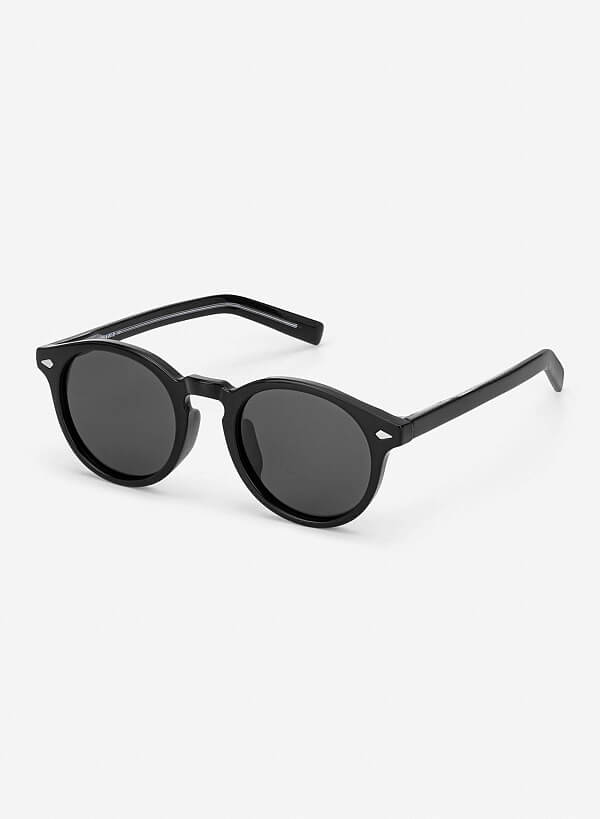 Kính mát dáng tròn Shade - ROU 0059 - Màu đen - VASCARA