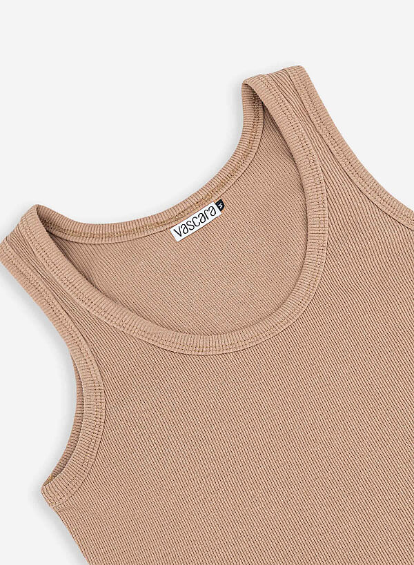 Áo tank top basic - SHI 0001 - Màu nâu - VASCARA