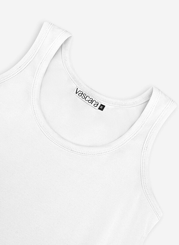 Áo tank top basic - SHI 0001 - Màu trắng - VASCARA