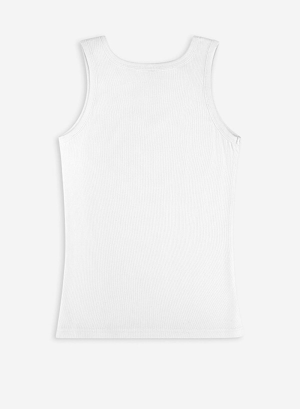 Áo tank top basic - SHI 0001 - Màu trắng - VASCARA