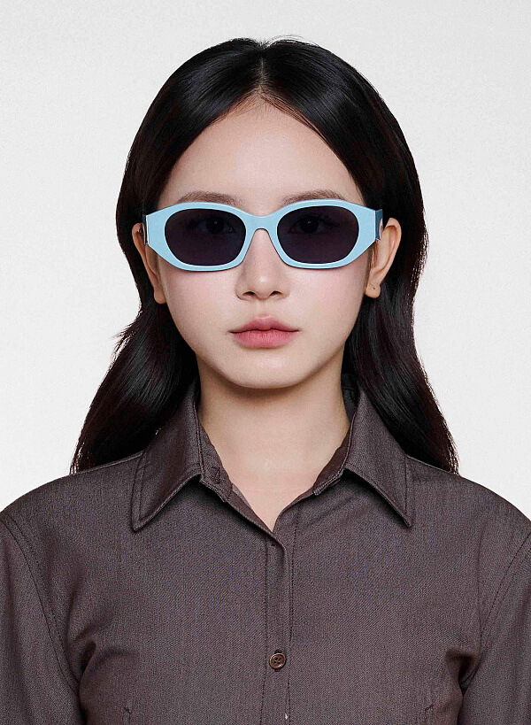 Kính mát dáng oval Quinn - SPE 0022 - Màu xám nhạt - VASCARA