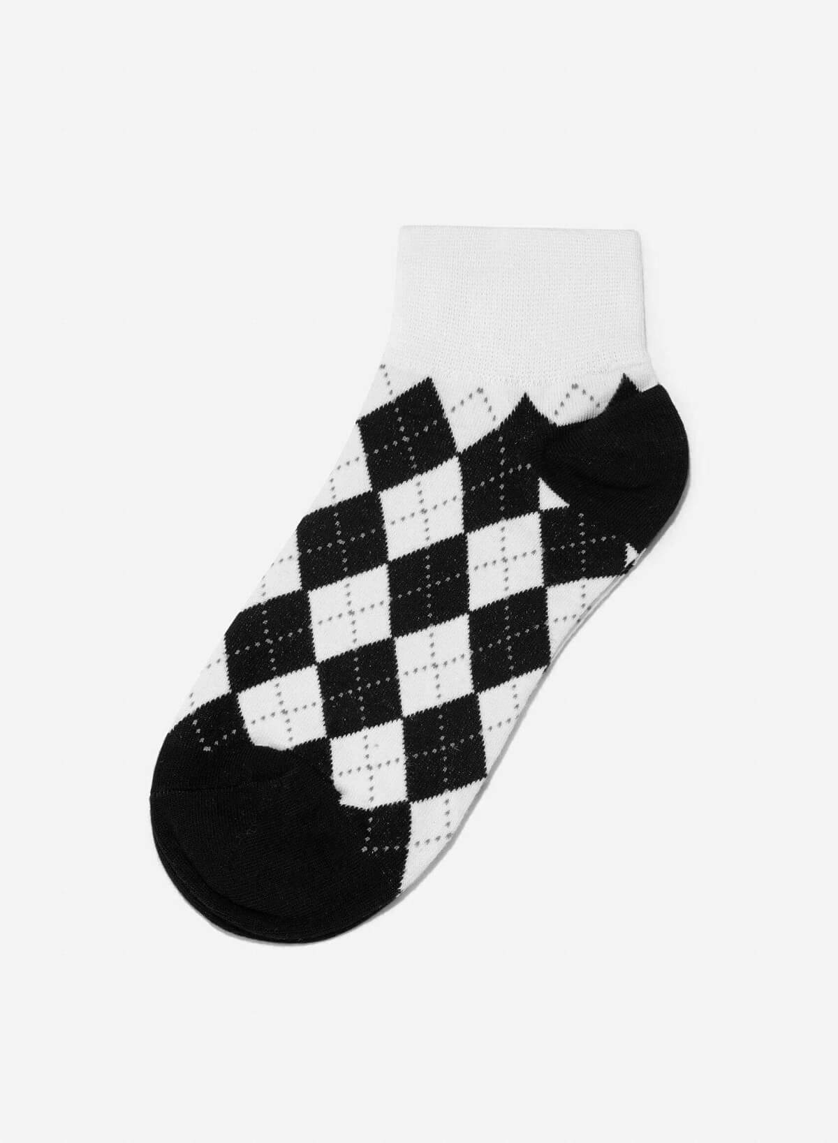 クリスマス柄・ハイソックス - SCK 0005 - ホワイト - vascara.com