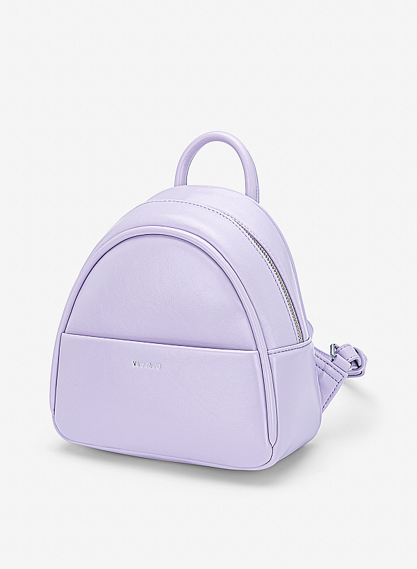 Balo mini dáng tròn - BAC 0229 - Màu tím - VASCARA
