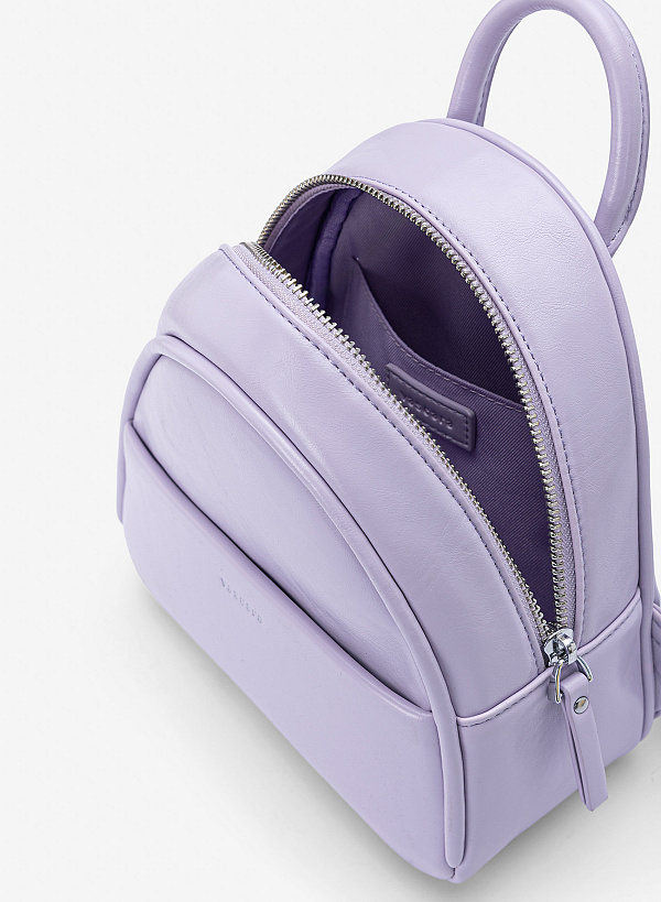 Balo mini dáng tròn - BAC 0229 - Màu tím - VASCARA