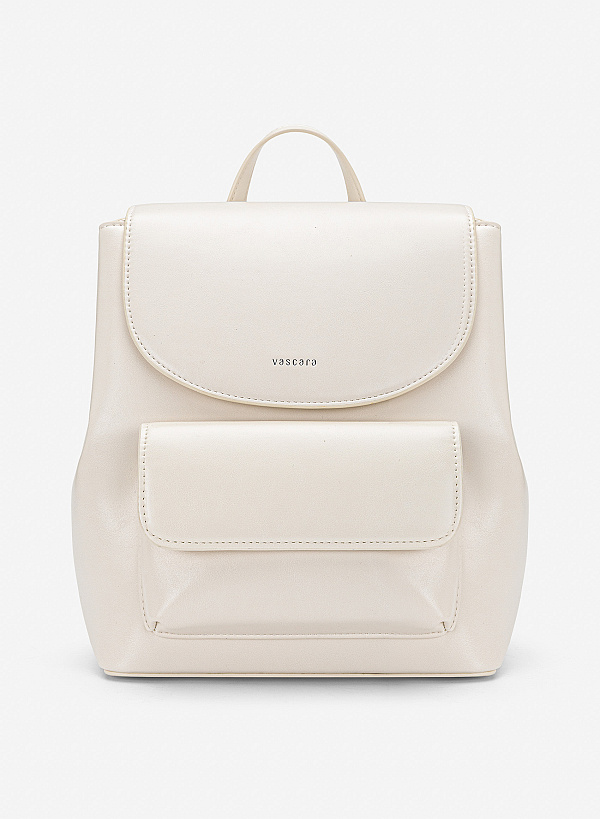 Balo nắp gập phối túi hộp tối giản