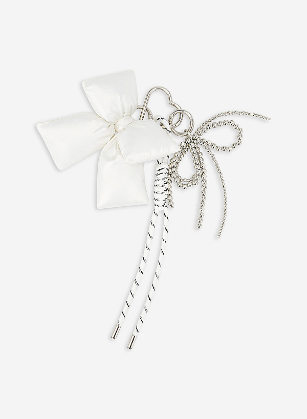 Charm dây hoạ tiết nơ chần bông