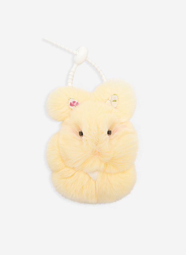 Charm thú bông lông xù - CHM 0054 - Màu vàng - VASCARA