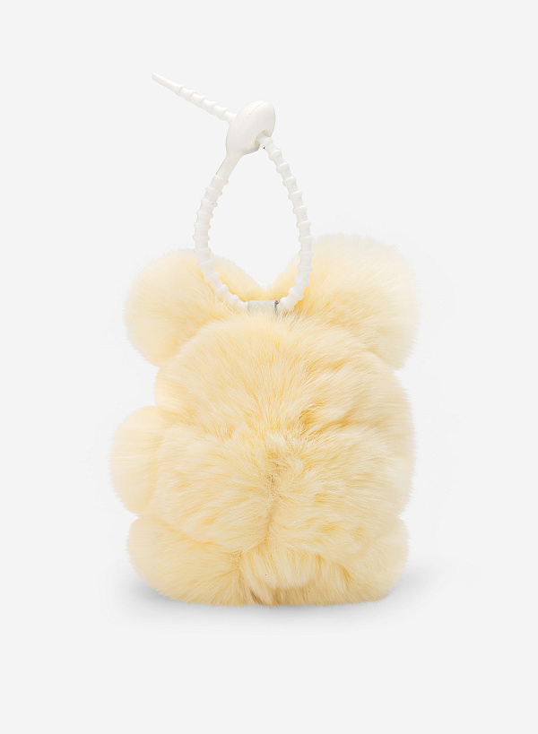 Charm thú bông lông xù - CHM 0054 - Màu vàng - VASCARA