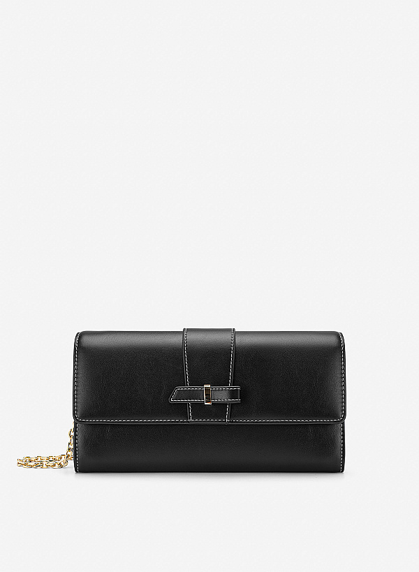 Clutch cầm tay nhấn chỉ trang trí