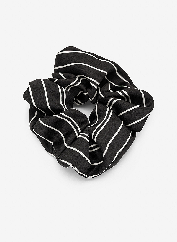 Dây buộc tóc họa tiết kẻ sọc - ACC 0032 - Màu đen - VASCARA