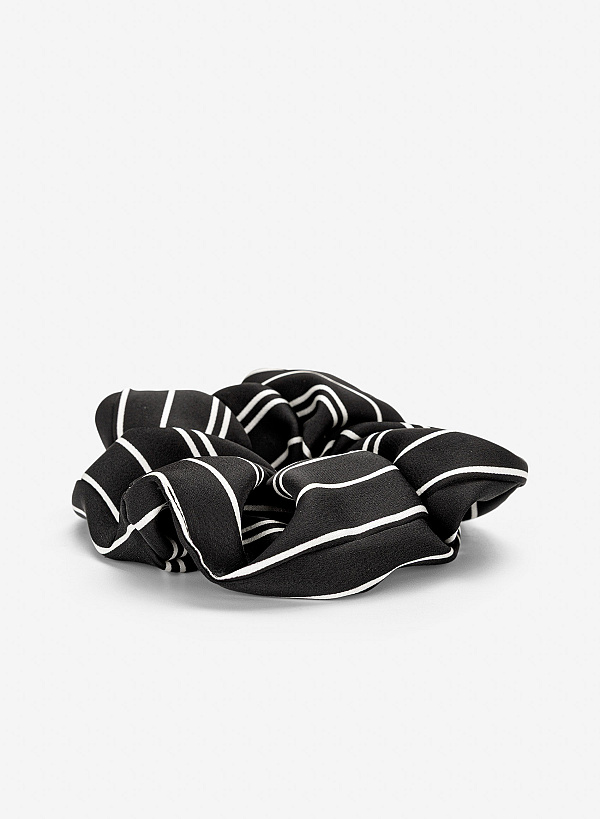 Dây buộc tóc họa tiết kẻ sọc - ACC 0032 - Màu đen - VASCARA