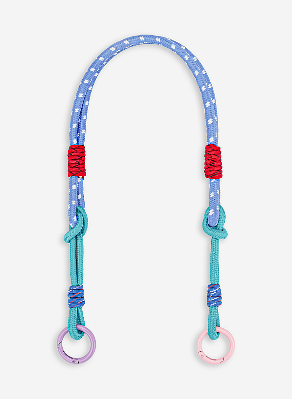 Dây đeo vân sọc xanh phối họa tiết nút thắt