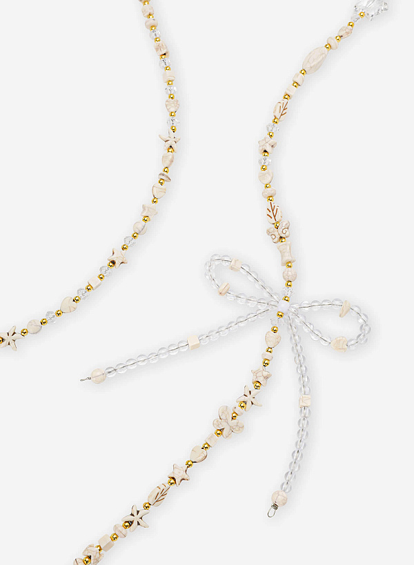 Dây đeo vàng phối nơ - STR 0009 - Màu vàng - VASCARA