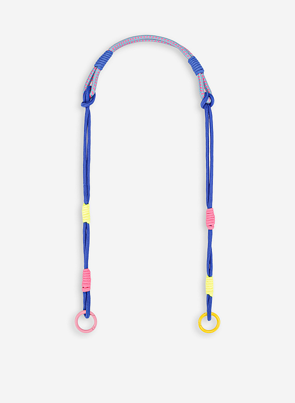 Dây đeo xanh đậm phối họa tiết nút thắt