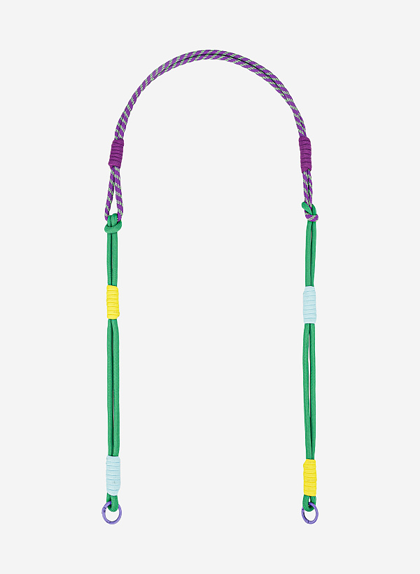 Dây đeo xanh lá phối họa tiết nút thắt