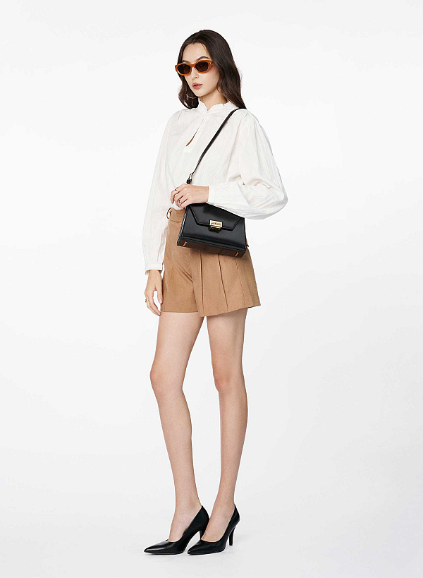 Giày bít mũi nhọn gót stiletto - BMN 0738 - Màu đen - VASCARA