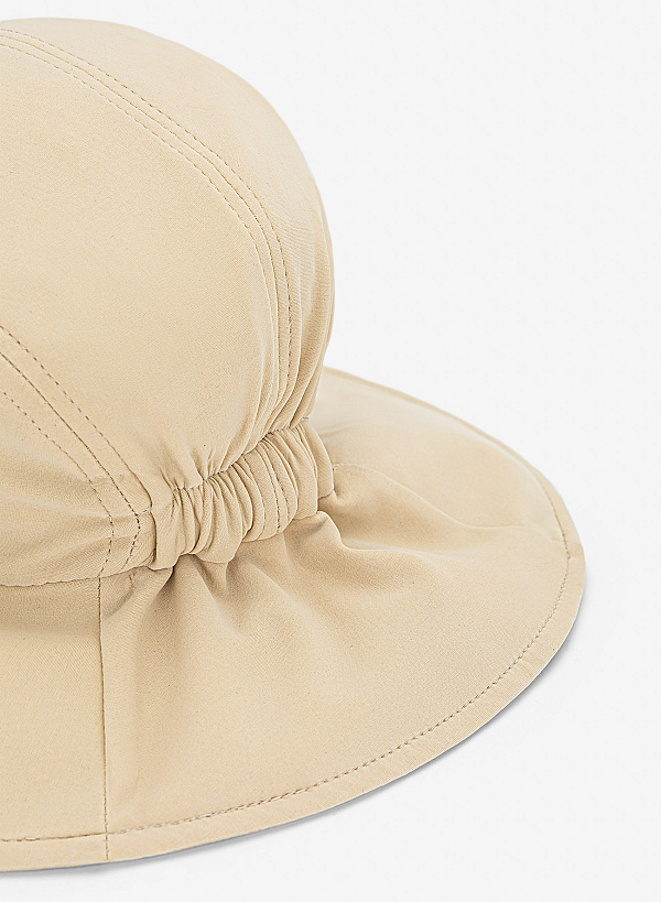 Nón rộng vành nhấn thắt rút