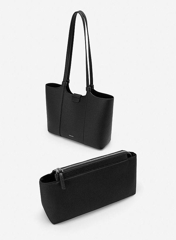 Túi đeo vai casual tối giản - TOT 0208 - Màu đen - VASCARA