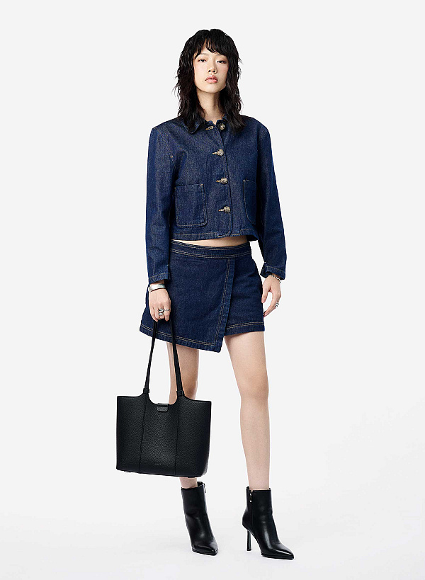 Túi đeo vai casual tối giản - TOT 0208 - Màu đen - VASCARA