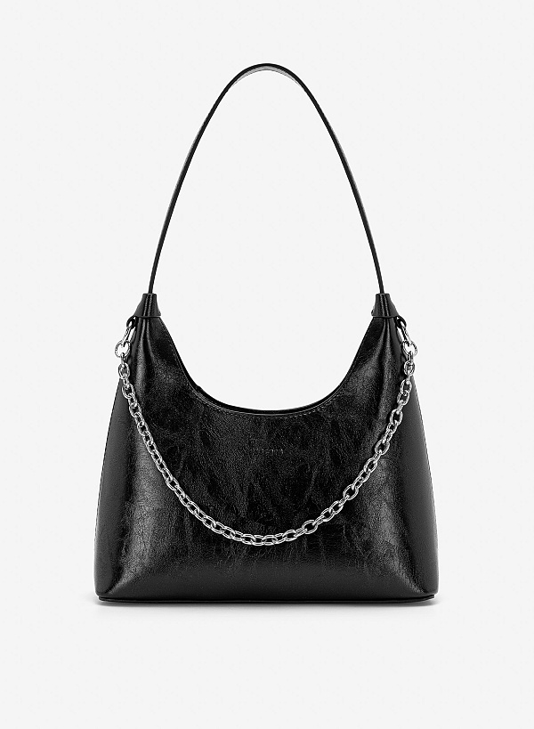 Túi đeo vai hobo phối xích