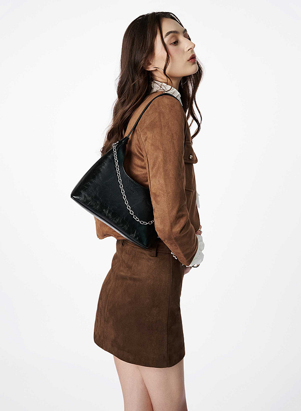 Túi đeo vai hobo phối xích