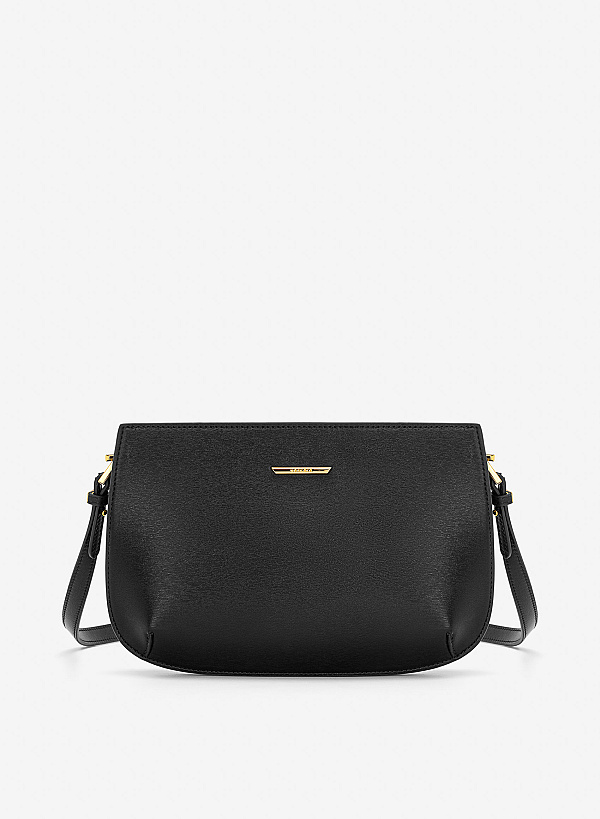 Túi đeo vai ngăn đôi vân sọc