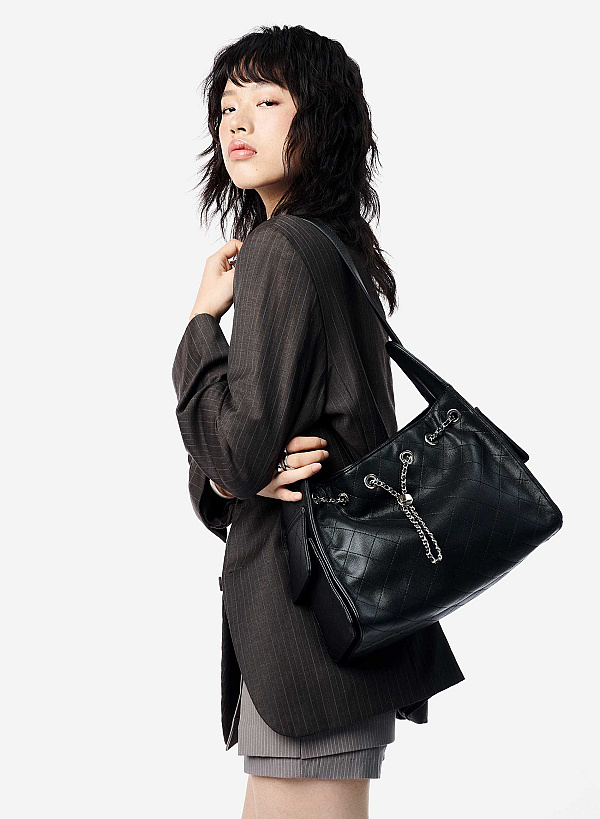 Túi đeo vai nhấn dây rút cá tính