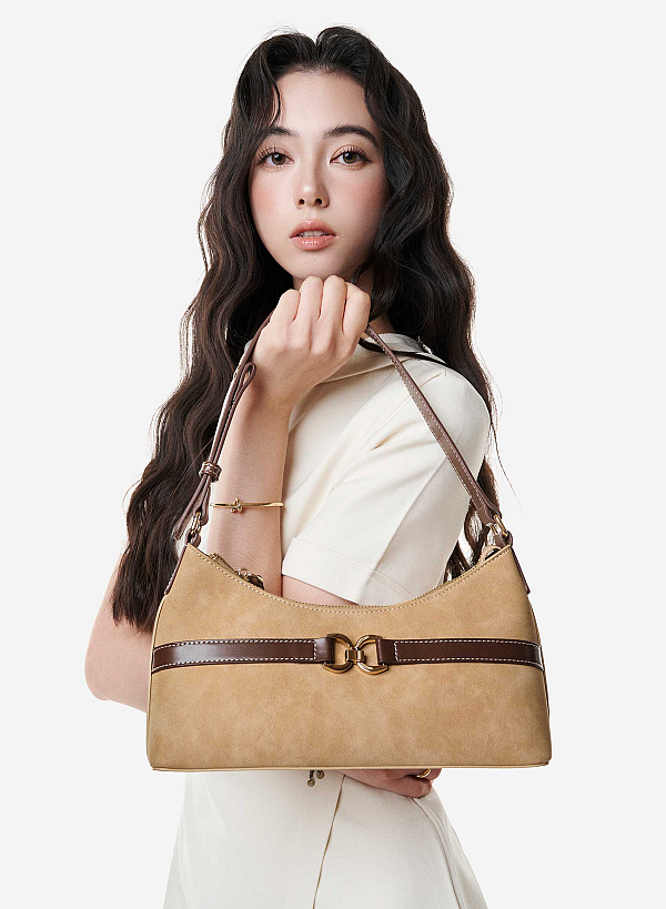 Túi đeo vai nhấn khóa thanh lịch