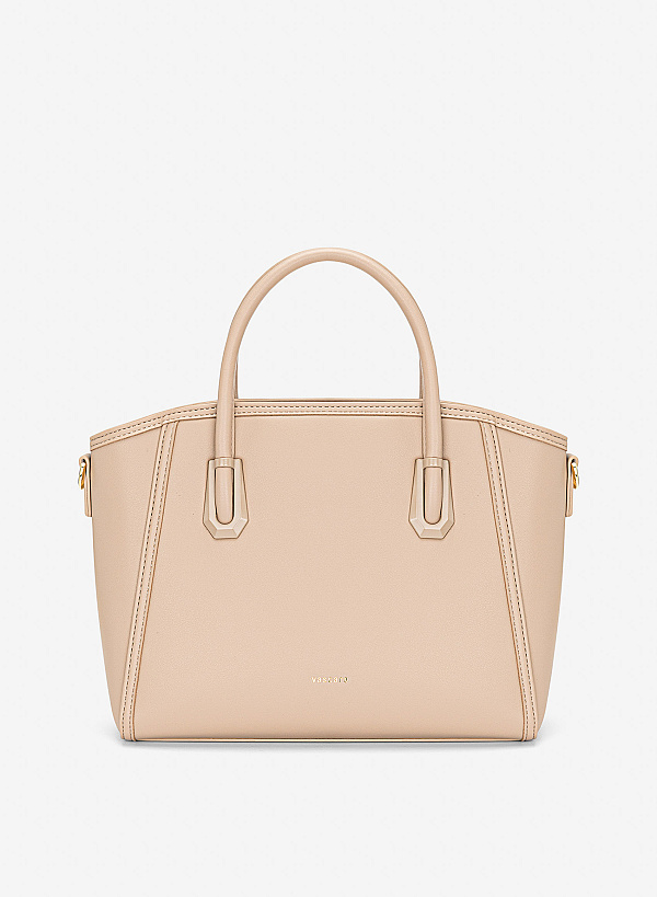 Túi xách monotone nhấn chân quai - TOT 0199 - Màu be