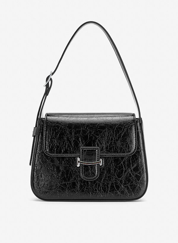 Túi xách tay nhấn khóa cổ điển