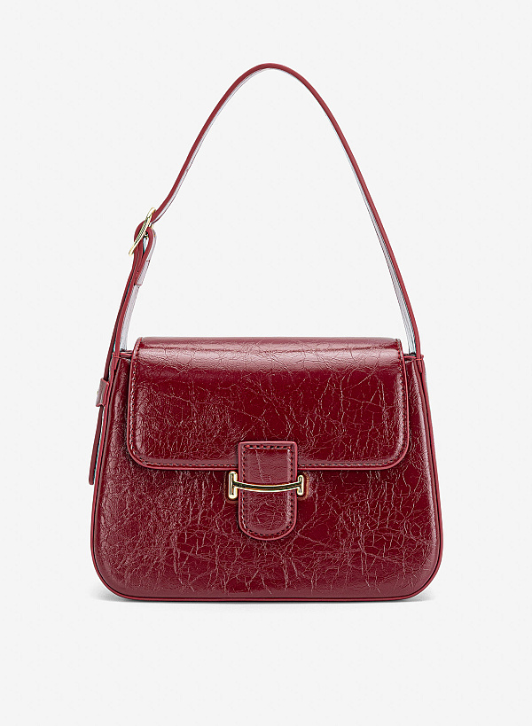 Túi xách tay nhấn khóa cổ điển