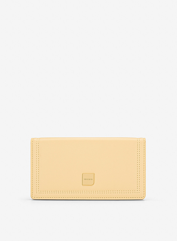 Ví cầm tay monotone nhấn line trang trí