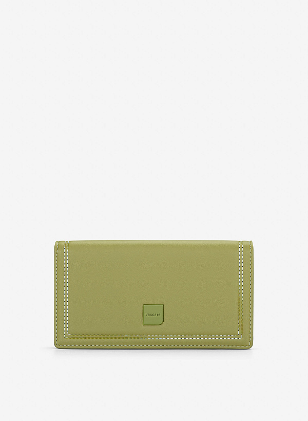 Ví cầm tay monotone nhấn line trang trí