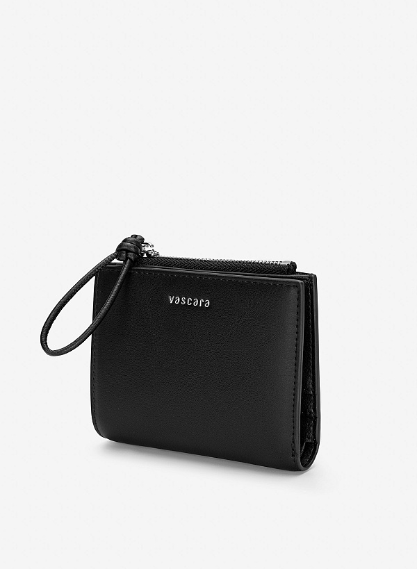 Ví cầm tay nhấn dây quai thắt nút - WAL 0332 - Màu đen - VASCARA