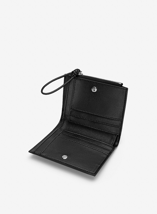 Ví cầm tay nhấn dây quai thắt nút - WAL 0332 - Màu đen - VASCARA