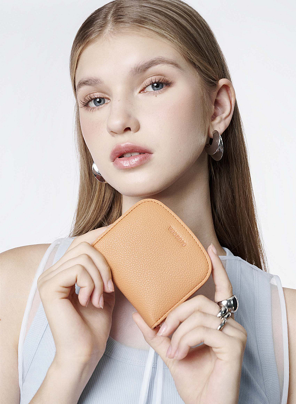 Ví mini zip-around dáng vòm