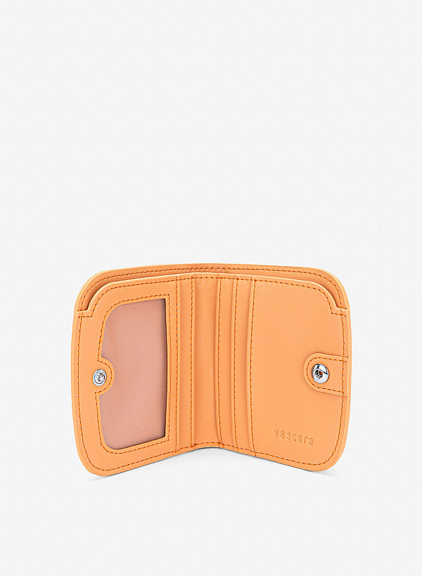 Ví mini zip-around dáng vòm - WAL 0336 - Màu cam nhạt - VASCARA
