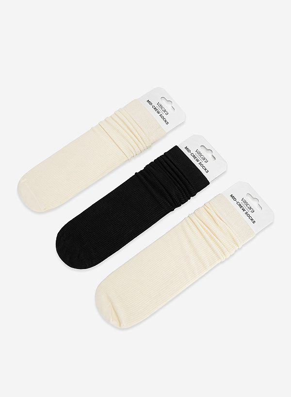 Vớ cổ cao thời trang - SOC 0008 - Màu đen - VASCARA