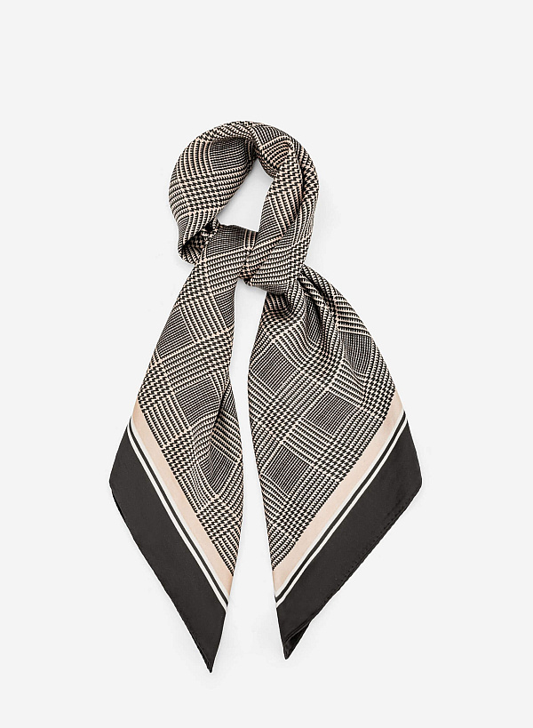 Khăn đa năng họa tiết kẻ sọc - ACC 0053 - Màu nâu - VASCARA