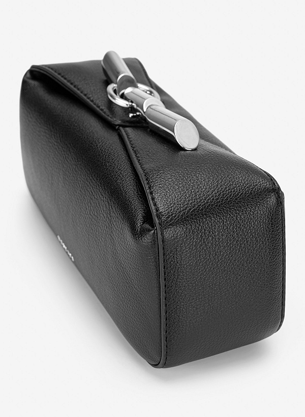 Clutch cầm tay nhấn khóa tinh xảo - CLU 0142 - Màu đen - VASCARA