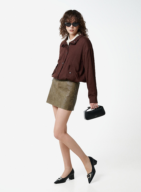 Clutch cầm tay nhấn khóa tinh xảo - CLU 0142 - Màu đen - VASCARA