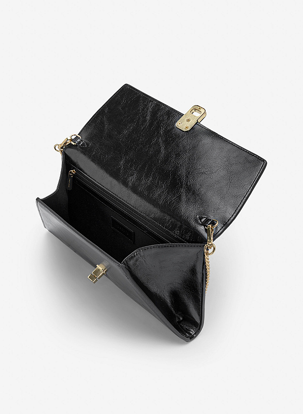 Clutch cầm tay thanh lịch - CLU 0143 - Màu đen - VASCARA