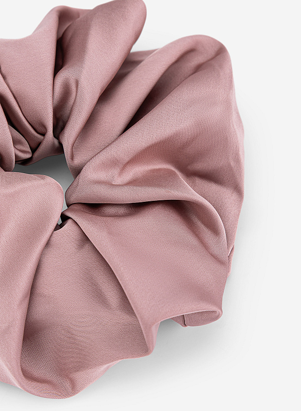 Dây buộc tóc lụa đơn sắc - ACC 0040 - Màu nâu - VASCARA