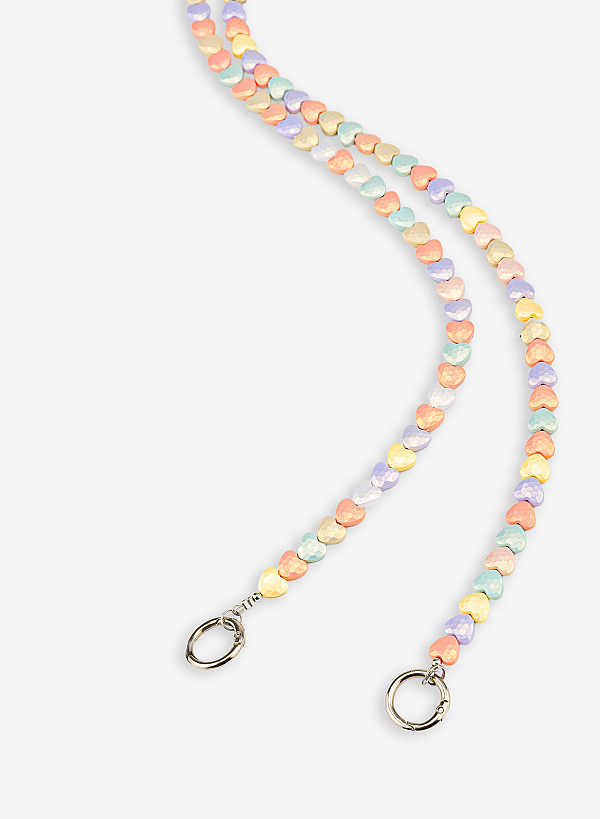 Dây đeo phối hạt trái tim đa sắc - STR 0011 - Màu cầu vồng - VASCARA